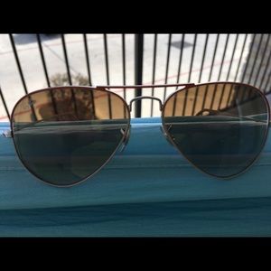 Ray-Bans orange and white